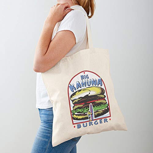 Tarantino Burger Jackson Big Cult Movie Pulp Samuel Quentin L Kahuna Fiction Tote Cotton Very Bag | Bolsas de supermercado de lona Bolsas de mano con asas Bolsas de algodón duraderas