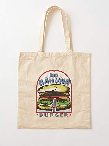 Tarantino Burger Jackson Big Cult Movie Pulp Samuel Quentin L Kahuna Fiction Tote Cotton Very Bag | Bolsas de supermercado de lona Bolsas de mano con asas Bolsas de algodón duraderas