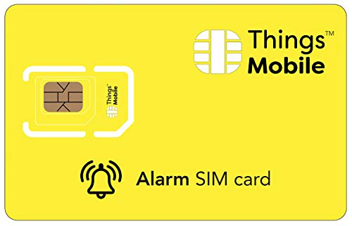 Tarjeta SIM para sistemas de alarma antirrobo - GSM / 2G / 3G / 4G - ideal para sistemas de alarma para uso doméstico e industrial con un crédito incluido de 10 €