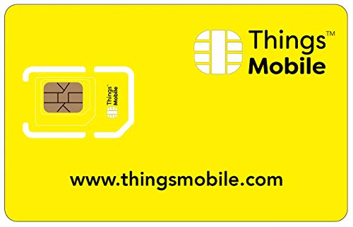 Tarjeta SIM sin COSTES FIJOS - Things Mobile - con cobertura global y red multioperador GSM/2G/3G/4G, sin vencimiento y con tarifas competitivas. 10 € de crédito incluido