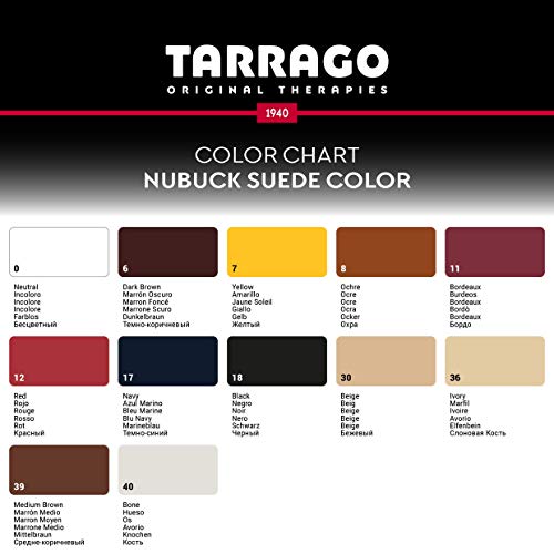 Tarrago | Nubuck Suede Color 75ml | Renovador de Color para Ante y Nobuck (Marrón Medio 39)