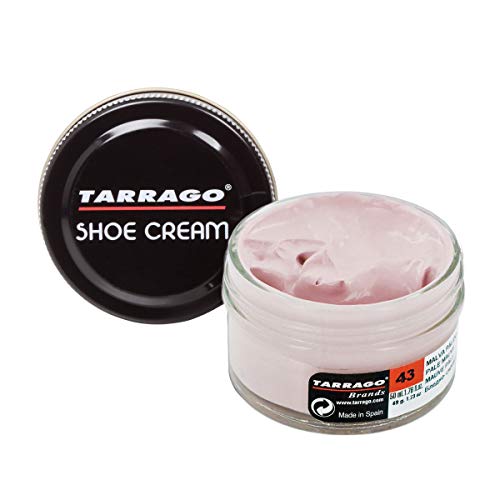 Tarrago Shoe Cream Jar 50 ml - Crema tinta para zapatos y bolsos, unisex, adulto, Malva pallido (Pale Mauve 43), 50 ml