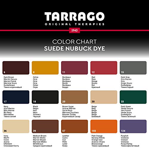 Tarrago Suede Nubuck Dye - Tinta para ante y nubuck,  zapatos y bolsos, Unisex adulto, Azul (Azul Marino 17), 50 ml