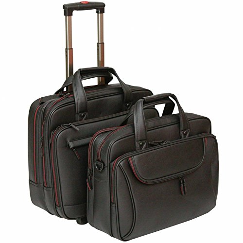 Tassia - Maletín de Estilo piloto con Ruedas - para portátiles de hasta 15,6"