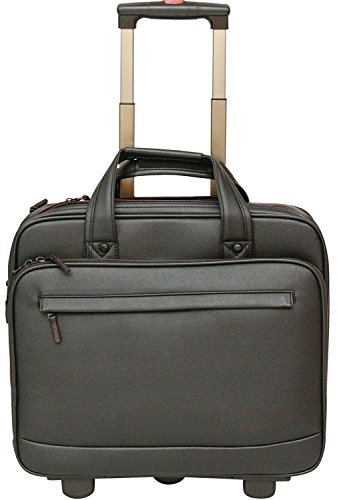 Tassia - Maletín de Estilo piloto con Ruedas - para portátiles de hasta 15,6"