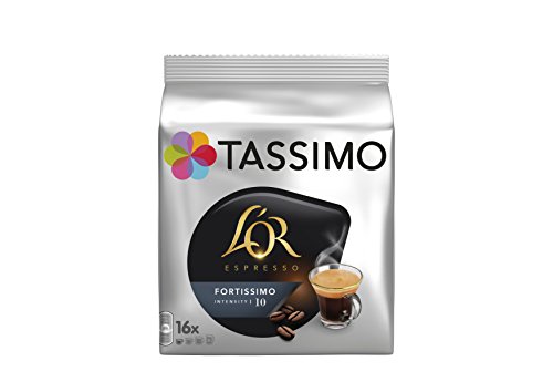 TASSIMO L'Or Café Fortissimo - 5 paquetes de 16 cápsulas: Total 80 unidades