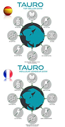 TAURO · Potenciador de Testosterona Pura · 90 Pastillas para hombre con Maca Andina, Arginina, Tribulus Terrestris, Ginseng, Muira Zinc y Vitaminas