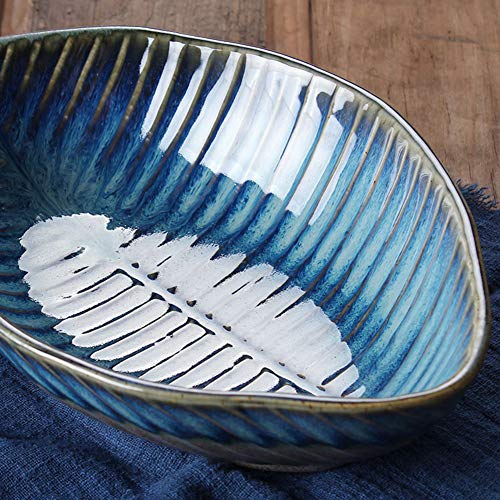 Tazón De Fuente De Cereal De La Porcelana Cuencos, Cuenco Para El Arroz, Gachas De Avena, Sopas, Cereales, Postre Vajilla Occidental Tazón Azul Del Sexo Opuesto