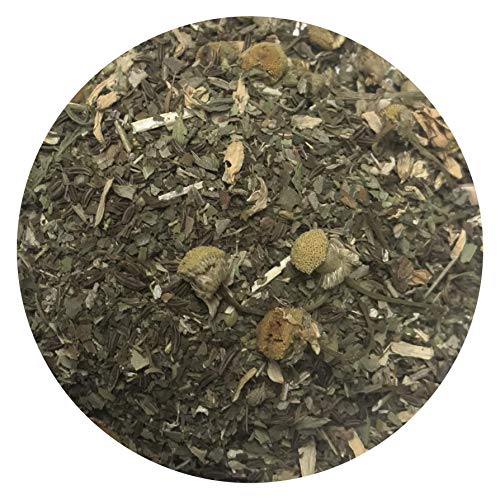 Té Herbal Sedum Mezcla - Comino, orégano, albahaca, hojas de menta fresca, flores de camomila, aquilea - Té de hierbas sabroso y natural - Té refrescante y relajante - Recogido a mano en la UE - 50g