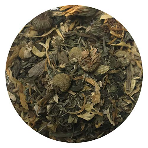 Té Herbal Sedum Mezcla - Flores de camomila y caléndula, espino, perejil, ajedrea, eneldo - Té de hierbas sabroso y natural para la sauna - Té refrescante y relajante - Recogido a mano en la UE - 50g