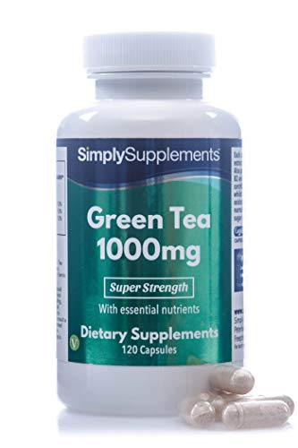 Té verde 1000 mg - 120 Cápsulas - Apto para veganos - SimplySupplements