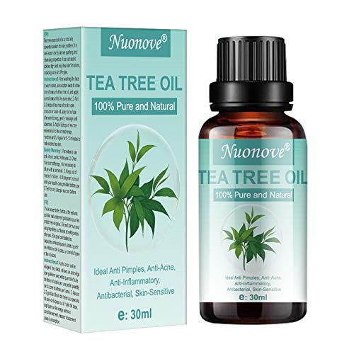 Tea Tree Essential Oil, Aceite de Arbol de Te, Aceite esencial de árbol de té para cara y Cuerpo masaje, anti-acné, manchas y problemas de la piel, 30ml