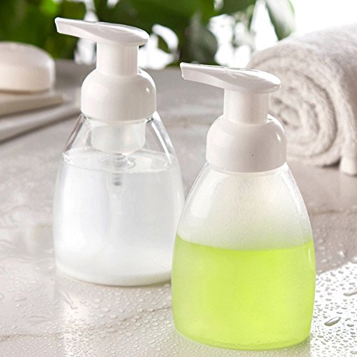 Tebery 12 unidades dispensadores de jabón en espuma pump-bottles para jabón líquido, 250 ml, uso con Castilla Jabón, DIY Jabón Líquido, jabón, el cuerpo lavado y más