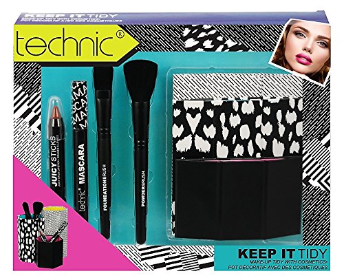 Technic Keep It Tidy Make up tid with Cosmetics/Set de brochas y maquillaje