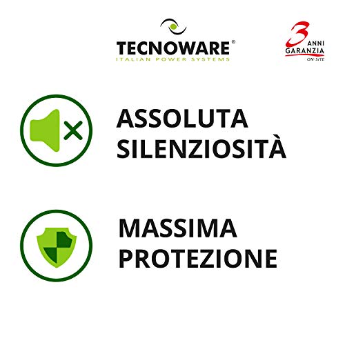 Tecnoware Sistema de alimentación ininterrumpida SAI Era Plus 900 con 2 Salidas Schuko, Potencia de 900 VA, Autonomía de Hasta 50 Minutos con Módem Router WiFi o 13 Minutos con PC , Estabilización AVR