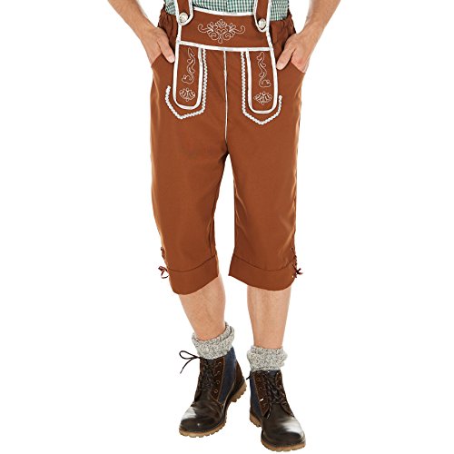 TecTake Disfraz de Tradicional Austria para Hombre | Camisa Elegante y Pantalones con Bordados Tradicionales (XXL | No. 301094)