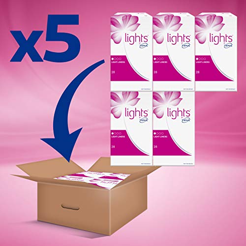 Tena Light Liners, Protege slips Incontinencia, 140 Unidades (5x28)