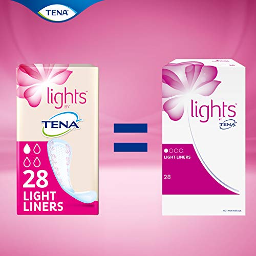 Tena Light Liners, Protege slips Incontinencia, 140 Unidades (5x28)