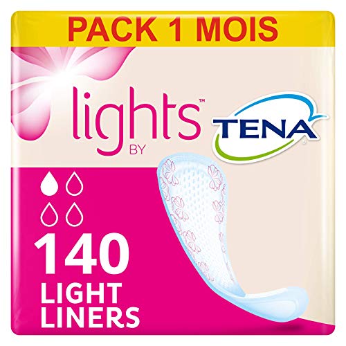 Tena Light Liners, Protege slips Incontinencia, 140 Unidades (5x28)
