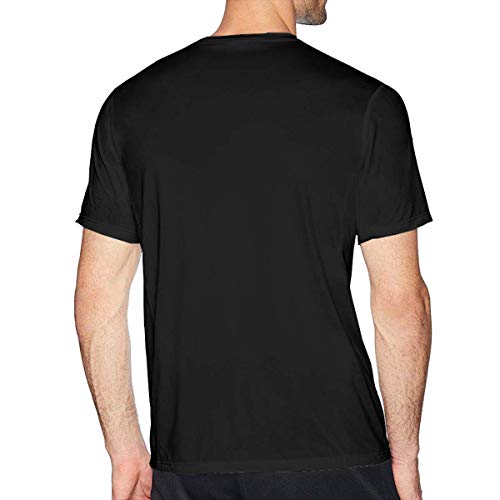 Tengyuntong Camisetas y Tops Hombre Polos y Camisas, NASA Spacex Man Camiseta de Manga Corta Negra