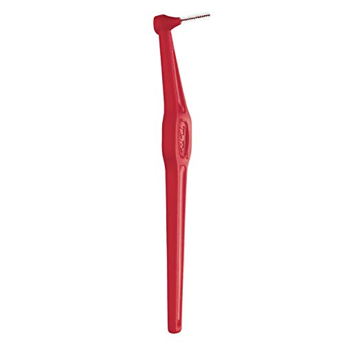 TePe Angle Cepillos interdentales angulados / Palillos interdentales / Tamaño 2, diámetro 0,5 mm / Pack de 6, color rojo