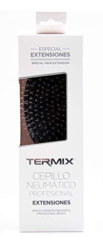 Termix - Cepillo de pelo para extensiones. Mezcla de fibras naturales de jabalí y nylon flexible que no dañan la unión o fijación. Tamaño grande. Disponible en 2 tamaños.