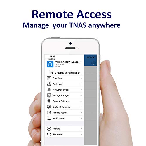 TerraMaster F2-210 NAS 2 bahías Quad Core Multimedia de Almacenamiento en la Nube Personal (Sin Discos)