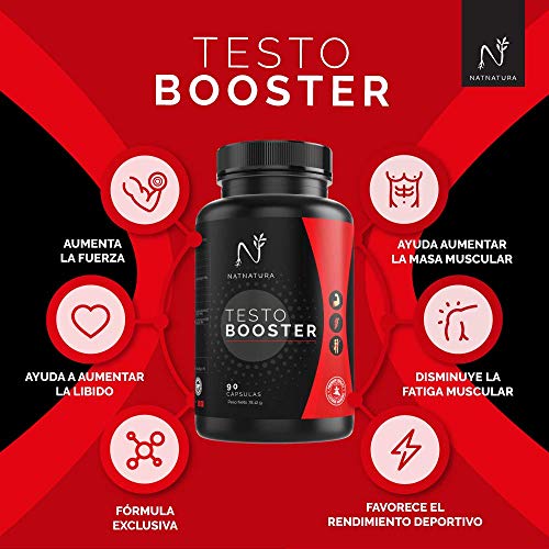 Testosterona. Aumento rendimiento masculino y deportivo. 90 cápsulas vegetales. Potenciador de testosterona natural Vegano y sin gluten.