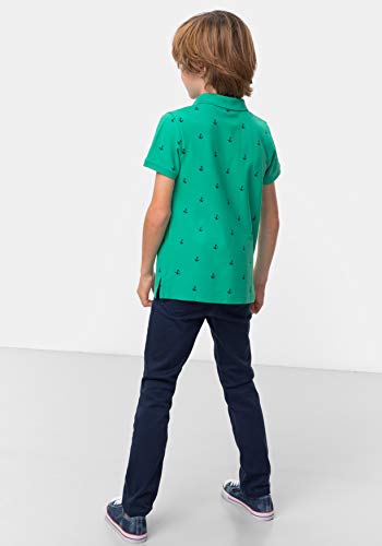 TEX - Polo Manga Corta Estampado de Niño, Menta, 11-12 años
