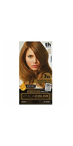 Th Pharma Th Vitalia Color Tinte Nº 703 Rubio Medio Natural Dorado Sin Amoniaco 100 g
