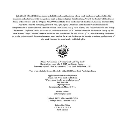 The Alice in Wonderland Coloring Book: The Classic Edition