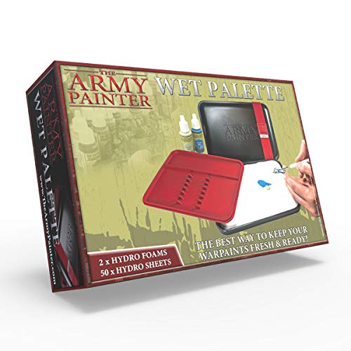 The Army Painter ? | Paleta húmeda | Estuche Premium para Pinceles con 50 Ranuras y 2 Esponjas para Pintar Figuras Miniatura de Wargaming | Juego de Guerra