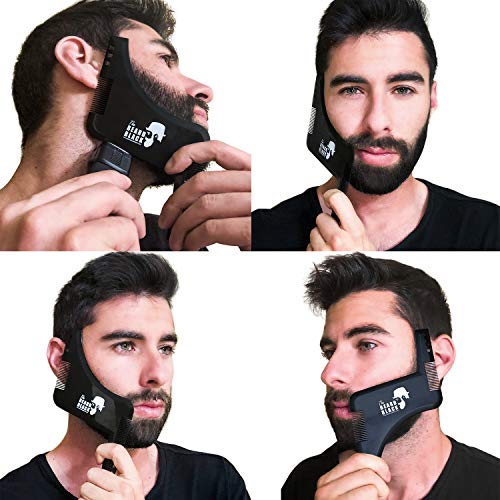 The Beard Black - Peine Plantilla Guía de Afeitado para Barba