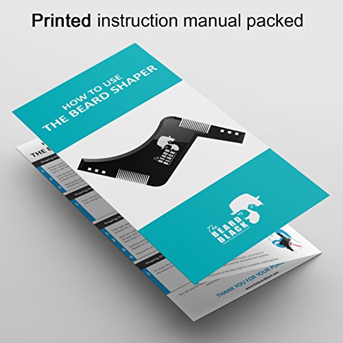 The Beard Black - Peine Plantilla Guía de Afeitado para Barba