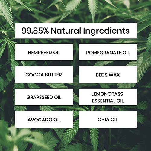 The Beemine Lab Bálsamo Labial, Hidrata Repara y Protege, con Aceite de Cáñamo y Cera de Abejas, 99.85% Ingredientes Naturales, 15 ml