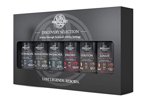 The Discovery Selection by The Lost Distillery Company - Limited edition gift pack of 6 x 5cl glass miniature bottles. 43% Abv.