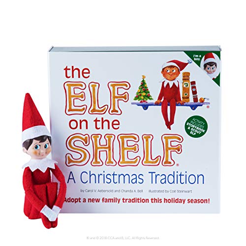 The Elf on the Shelf: Una tradición navideña (Incluye tono de piel claro chico Elf y un libro especial en Inglés)