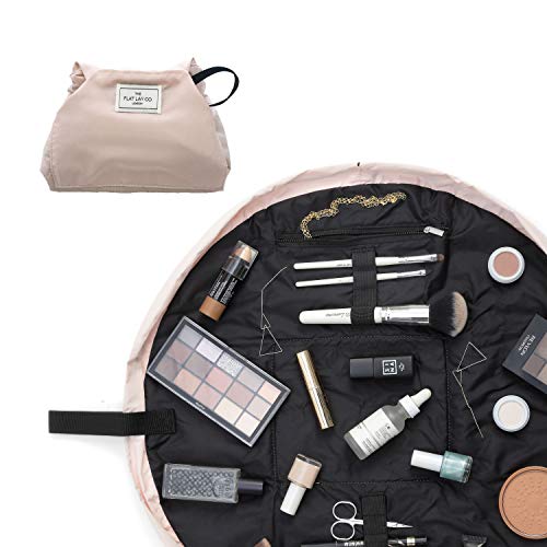 The Flat Lay Co. Neceser de maquillaje | Neceser de viaje plano | Contenido no incluido rosa Rosa rubor 50 cm