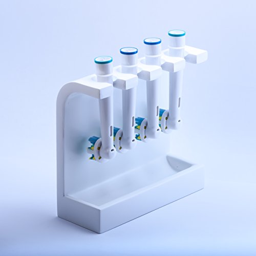The Head Stand 4040825 - Soporte para 4 cabezales de cepillo eléctrico de dientes, color blanco