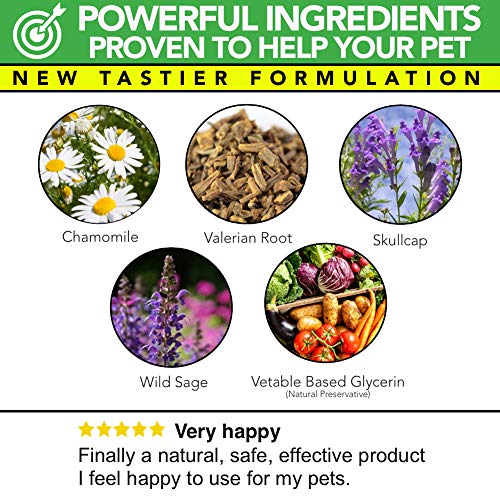 The Healthy Dog Co Gotas Calmantes Completamente Naturales para Perros y Gatos | 50-100 Administraciones | El Producto Calmante más Seguro para Aliviar el Estrés y la Ansiedad de Las Mascotas