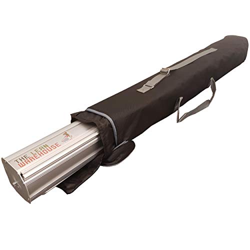 The Lean Warehouse - Divisor de plástico emergente, 800 mm x 2000 mm, PVC transparente/transparente, pantalla de distanciamiento social, protector de estornudos