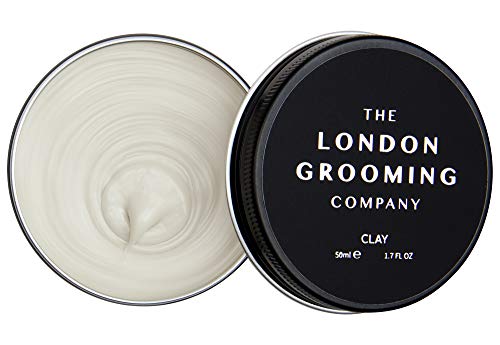 The London Grooming Company Arcilla para Hombres - Fijación Firmme y Acabado Mate Seco - 50 ml / 1,7 fl oz Producto de Cabello Basado en Agua - Aroma de Madera de Laúd Árabe