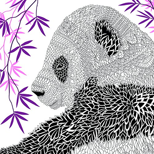 The Menagerie: Animal Portraits to Colour (Art Therapy)