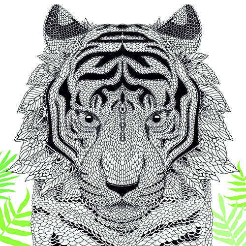 The Menagerie: Animal Portraits to Colour (Art Therapy)