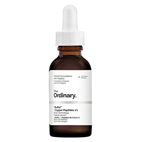 The Ordinary"Buffet" + Copper Peptides 1% - 30ml, multi-technology peptide serum to target multiple signs of ageing at once.