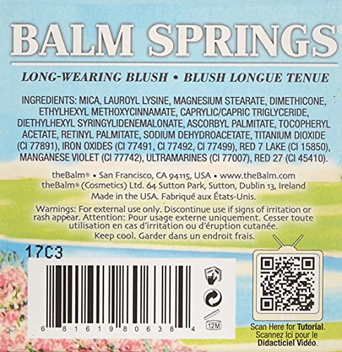 theBalm Balm Spring, un nuevo, duradero, afinables de rosa, 1 gramos
