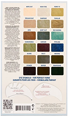 theBalm Balmsai Eyeshadow and Brow Palette with Shaping Stencils - 18 Colors