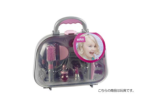 Theo Klein 5855 Maletín de peluquería con secador Braun, Con espejo, peine y muchos accesorios de estilismo, Maletín robusto con secador a pilas, a partir de 3 años, 27,5 cm x 11 cm x 22,2 cm