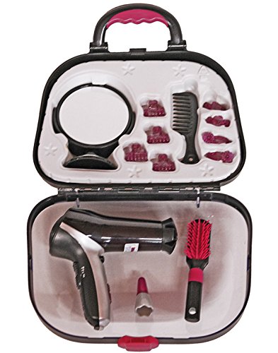 Theo Klein-5872 Maletin De Peluqueria con Secador De Pelo Braun Satin Hair 7", Juguete, Multicolor (5872)
