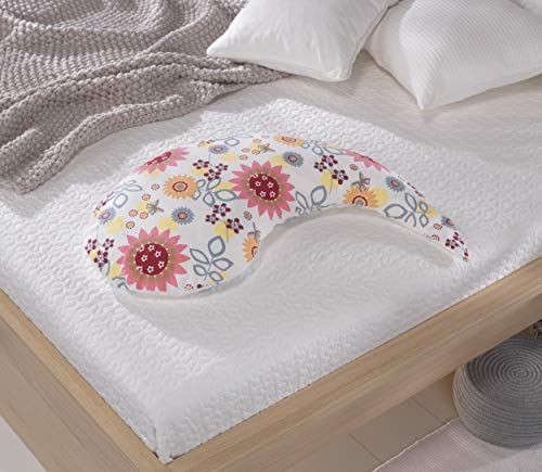 Theraline Yinnie - Cojín de lactancia flores de verano Talla:135x35cm